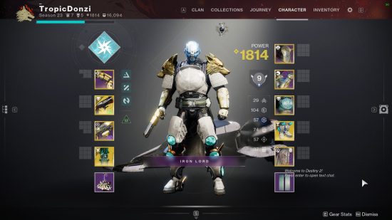 The best PvP Titan build in Destiny 2 character creation screen