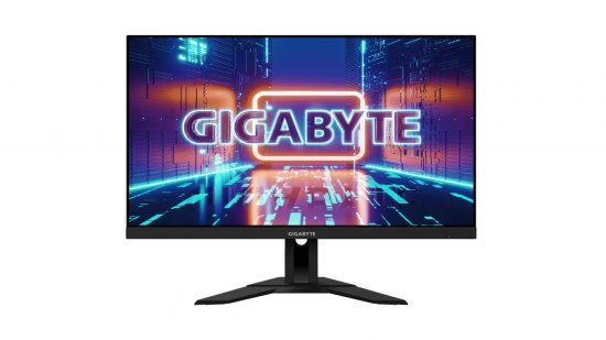 PCGAMESN - najlepsze monitory gier 4K - Gigabyte M28U na białym tle