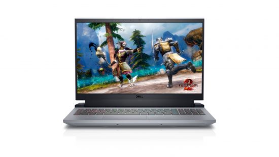Bell Dell Gaming Laptops - The Dell G15 Ryzen su uno sfondo bianco