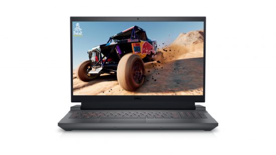 Laptop da gioco Bell Dell - Il laptop Dell G15 su uno sfondo bianco