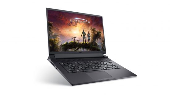 Bell Dell Gaming Laptops - The Dell G16 Laptop su uno sfondo bianco