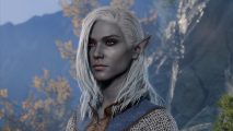 Baldur's Gate 3 Drow guide: a grey-skinned female with pointy ears.