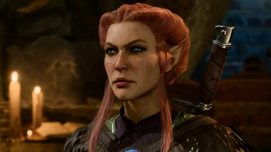 Baldur's Gate 3 and The Last of Us have one horrific thing in common: A ginger elf woman with her hair in braids wearing ranger-style armor that is brown and green frowns at something off camera