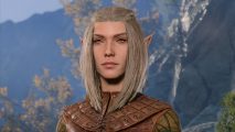 Baldur's Gate 3 Elf: an elven woman with shoulder length blonde hair.