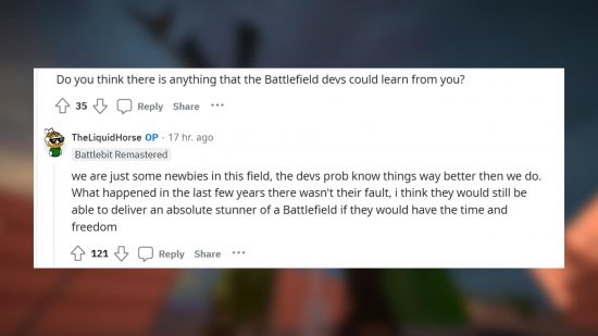 The BattleBit devs think EA can still make a 