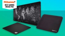 Best gaming mouse pads: three popular mouse pads on a green background