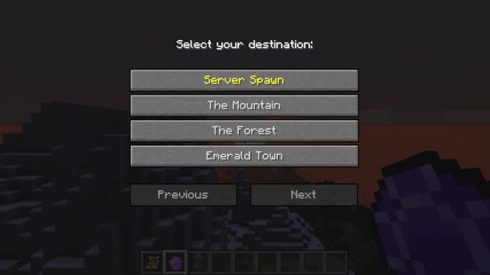 The Waystones mod is one of the best Minecraft mods because it allows you to teleport between named destinations.