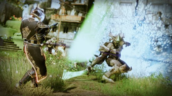 Some Destiny 2 mods are disabled after ridiculous exploit surfaces: A player fights a Hive enemy during the Solstice event.