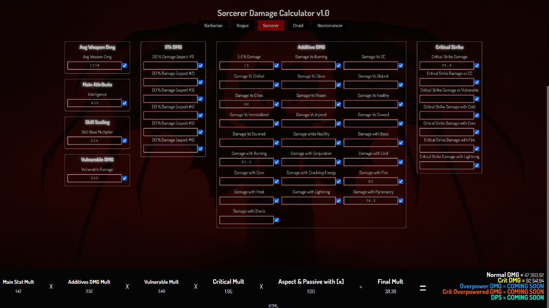Diablo 4 damage calculator shows you how to hit max DPS