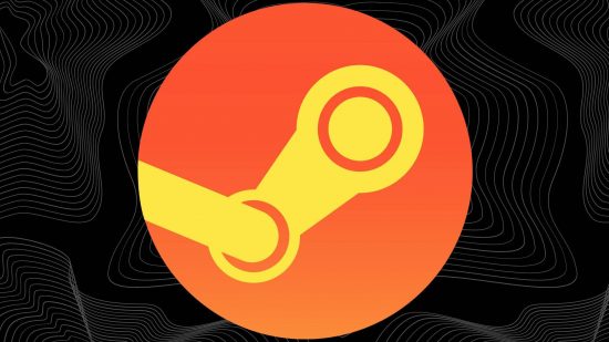 Free Steam keys - the Steam logo in orange on a black background with wavy white lines.