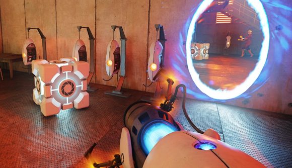 Portal prequel Nvidia: The eponymous portal gun from the Valve puzzle game, rendered using Nvidia RTX