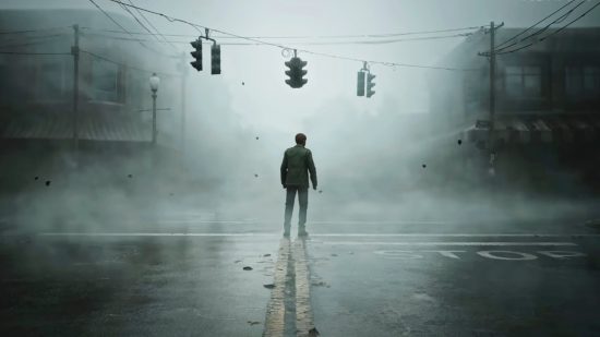 Silent Hill 2 Remake Release Date: James is in a foggy crossroads in Silent Hill.