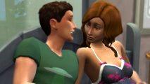 Sims 4 sex mods: two Sims cuddle together after Woohoo
