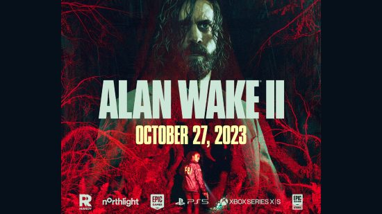 Alan Wake 2 delay - poster announcing new release date of October 27, 2023.