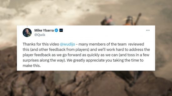 A comment from Blizzard President Mike Ybarra discussing future updates to Diablo 4