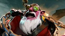 Dota 2 tenth anniversary free gifts - Sniper, a red-faced man with a long white beard and a monocular fitted in his helmet.