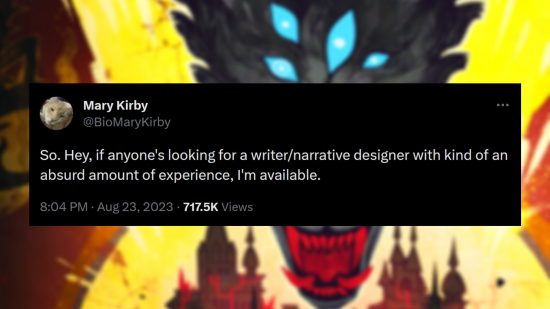 Dragon Age Dreadwolf - Tweet from Mary Kirby: "So. Hey, if anyone's looking for a writer/narrative designer with kind of an absurd amount of experience, I'm available."