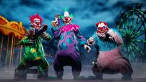 Killer Klowns from Outer Space: The Game: Three menacing alien clowns.
