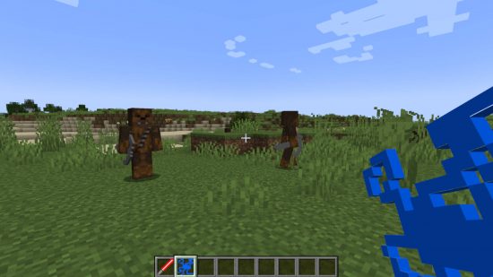 Dans Le Mod Minecraft Star Wars Adventure, Vous Pouvez Rencontrer De Nombreux Wookies Armés De Bowcasters.