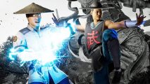 Mortal Kombat Bautista: Kung Lao and Raiden side by side.
