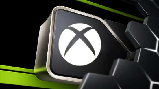 Image of the Xbox logo on top of a Nvidia GPU.