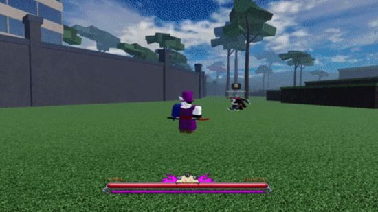 Peroxide codes: the game interface is laid over the green grass of a Roblox world