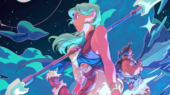 Sea of Stars review: character art for valere zale and garl
