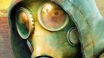 Stalker 2 Gamescom: A soldier in a gas mask from FPS game Stalker 2