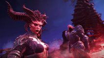 Diablo 4 Call of Duty crossover event screenshot showcases Lilith skin and Inarius skin