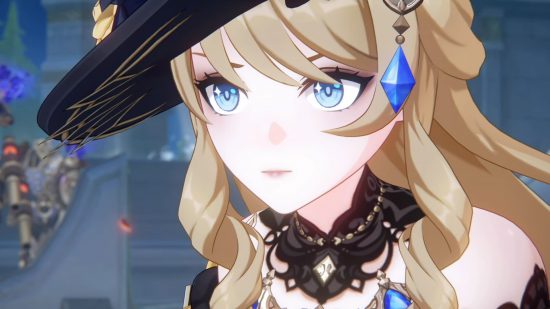Genshin Impact Leak разкрива предстоящо разширяване на картата за Fontaine: Anime Girl с руса коса и сини очи