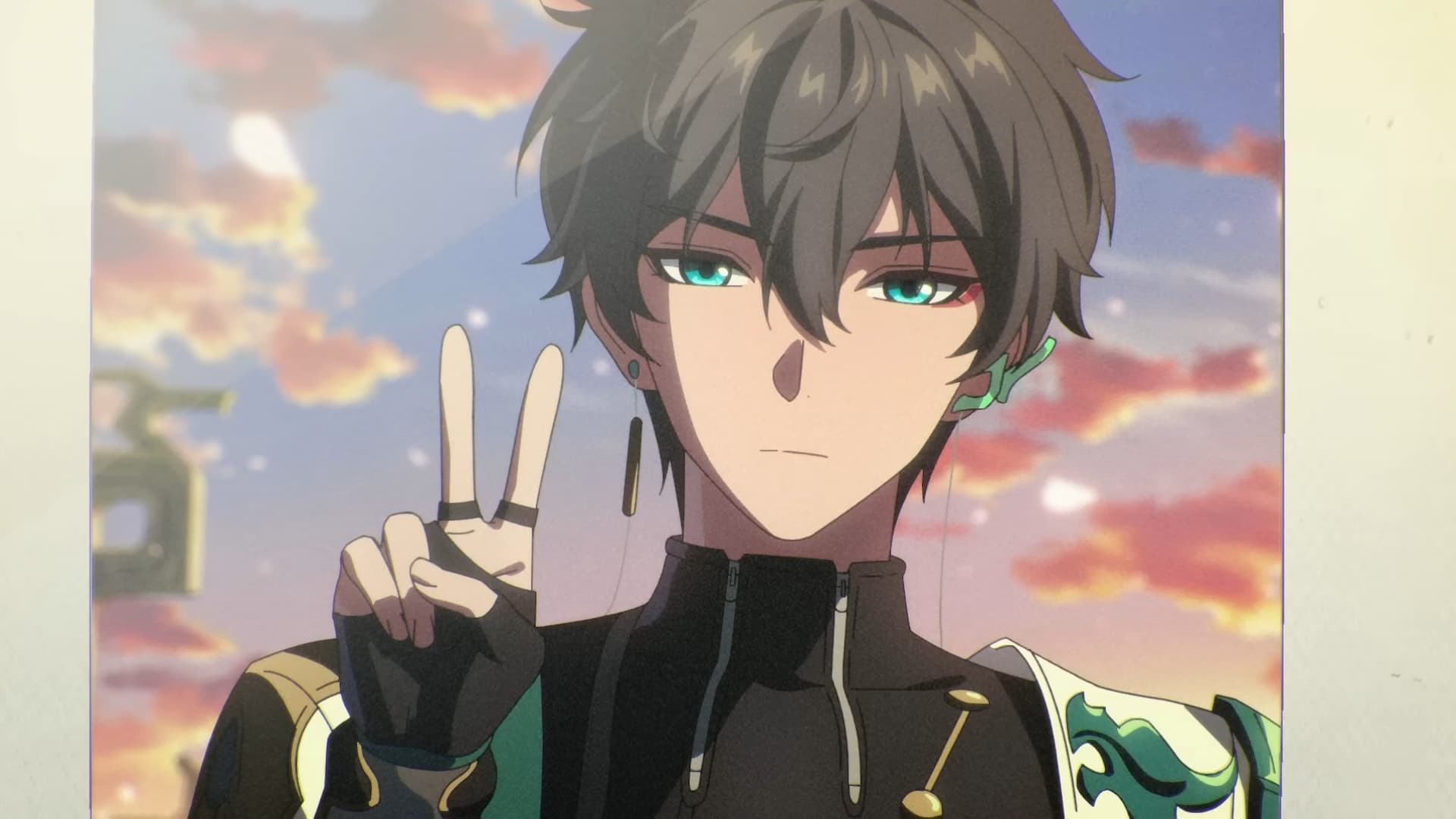 Genshin Impact needs to copy this Honkai Star Rail change ASAP: anime man throwing up peace sign in a photo