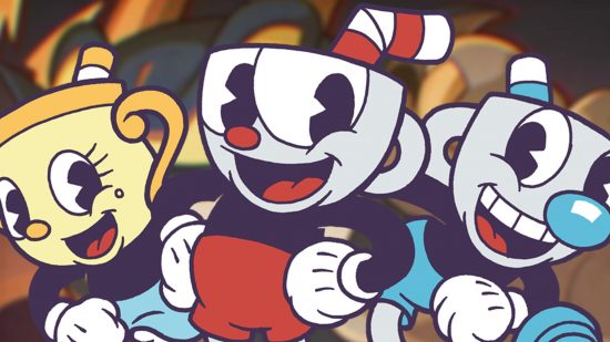 Cuphead and Mugman from one of the best retro games right now, Cuphead.