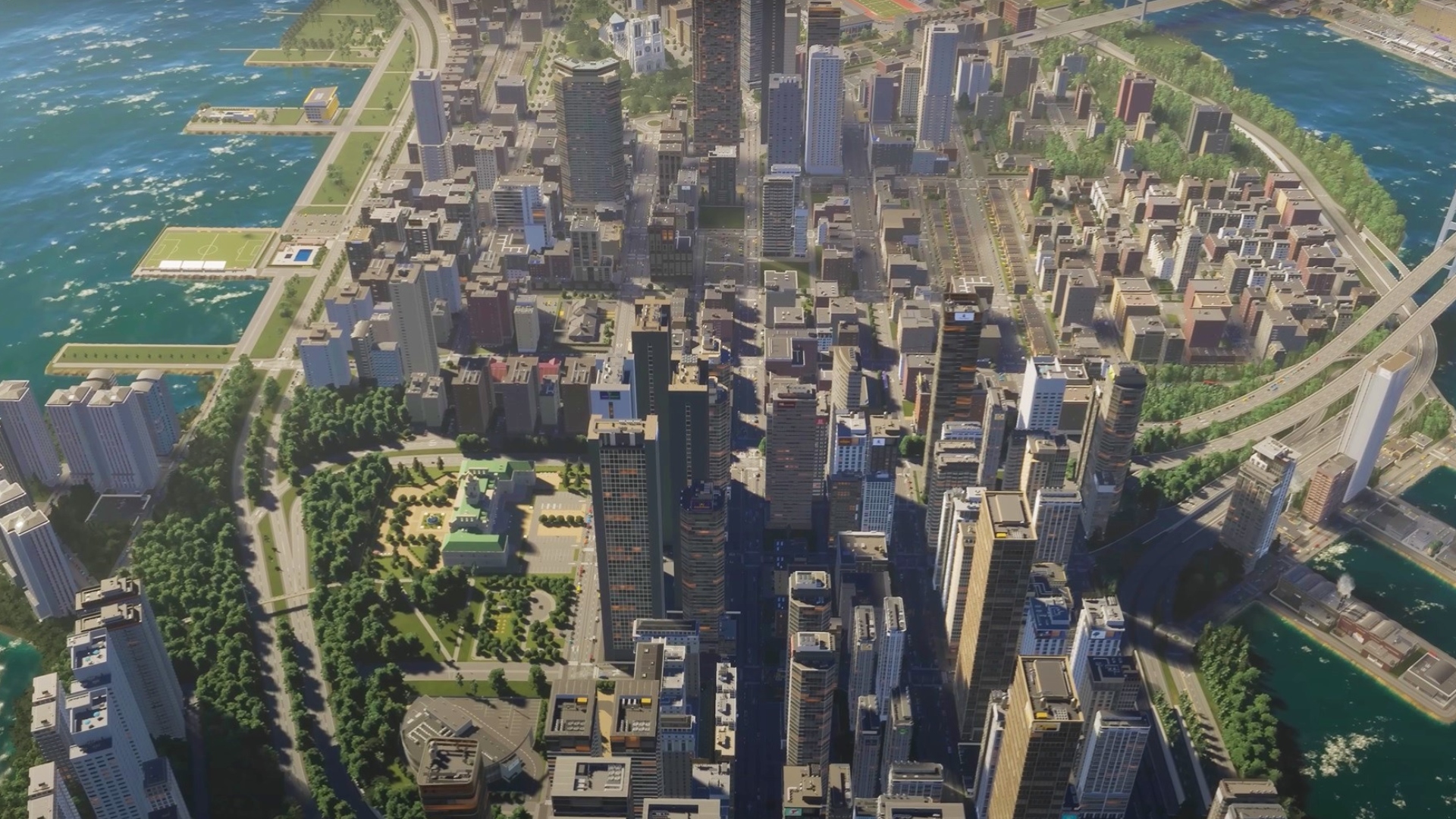 Entrevista de Cities Skylines 2 Gamescom: Una ciudad enorme en el juego de construcción de ciudades Colossal Order Cities Skylines 2