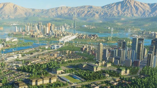 Cities Skylines 2 roads: A sprawling modern metropolis in Colossal Order city building game Cities Skylines 2
