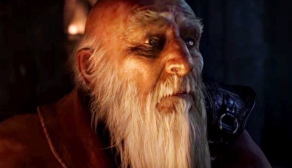 Diablo 3 Season 29 - Deckard Cain, a bald-headed man with a long, white beard.