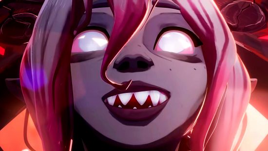 League of Legends Briar nerfs - The sharp-toothed, milky-eyed vampire grins at you.