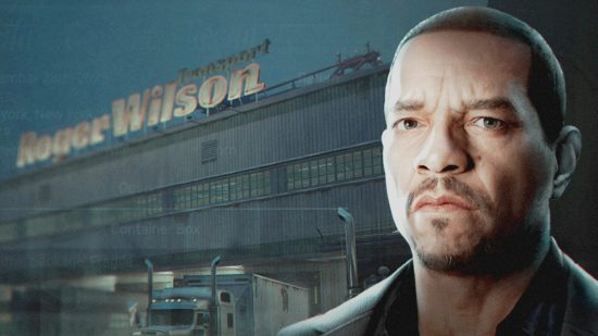 Mac stands in front of Roger Wilson Transport, where the Payday 3 heist 99 Boxes takes place.