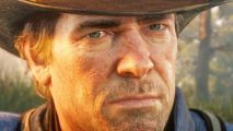 Red Dead Redemption 2 HD overhaul: A man in a cowboy hat, Arthur Morgan from Rockstar western game Red Dead Redemption 2