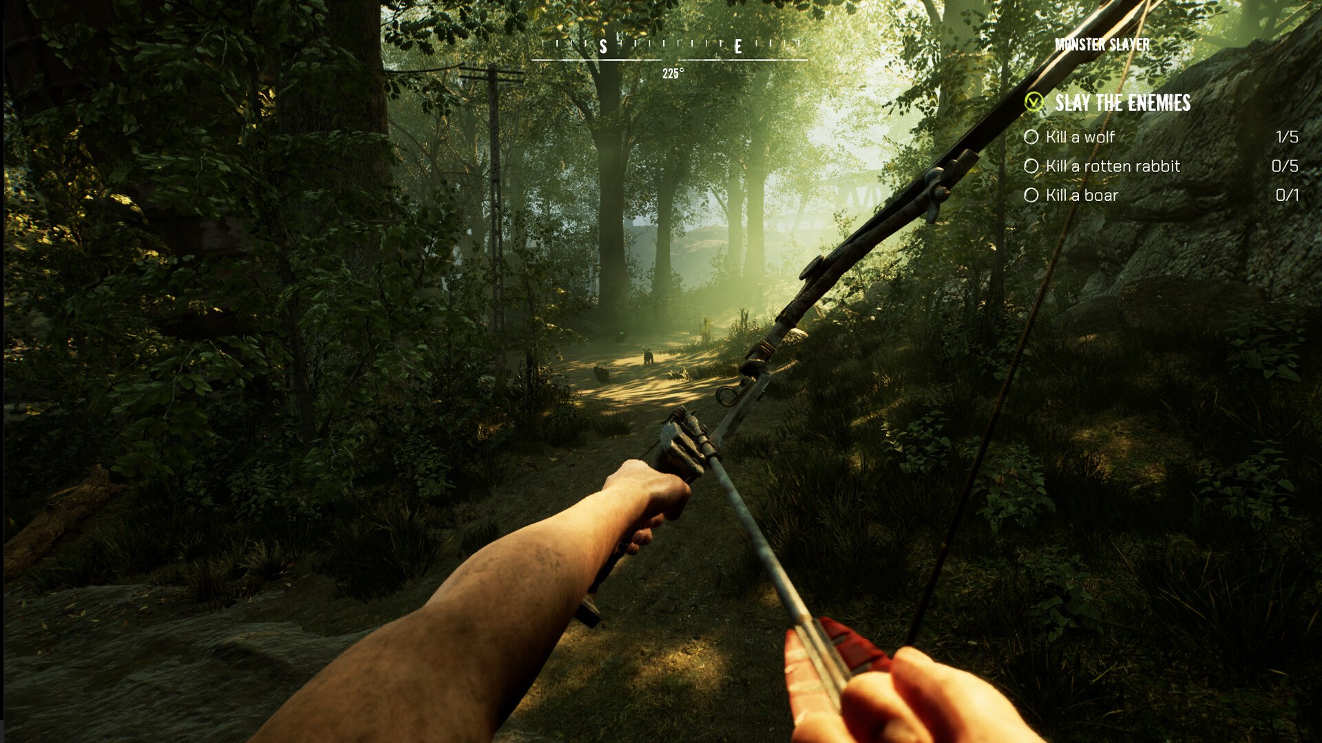 A Serum character wielding a bow and arrow.