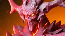 Solium Infernum Astaroth: A gigantic hellish monster with red eyes and horns, Astaroth from strategy game Solium Infernum