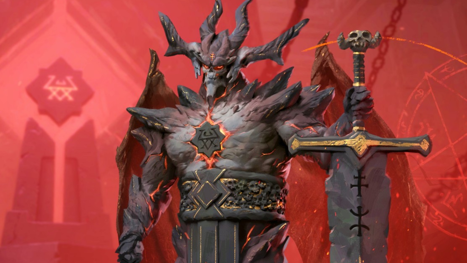 Solium Infernum Astaroth: Un enorme monstruo infernal hecho de roca, Astaroth del juego de estrategia Solium Infernum.