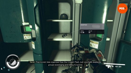 A player has found a Starfield digipick inside a locker.