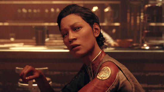 Emma Wilcox, the mission officer for the Freestar Collective, one of the main Starfield factions.