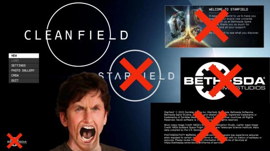 Starfield mods: The Cleanfield mod removes unsightly logos