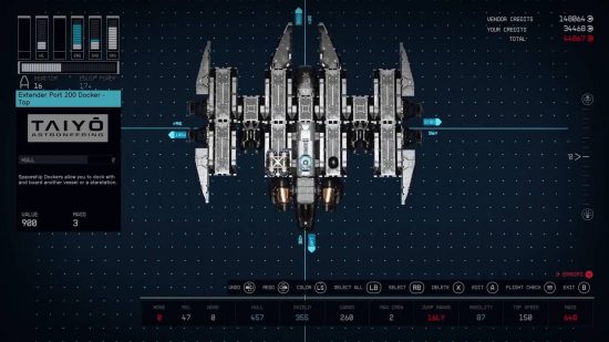 Starfield ship designs - Batwing