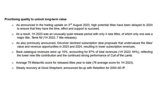 Los resultados financieros de Devolver Digital dicen que rechazaron varios acuerdos de suscripción.
