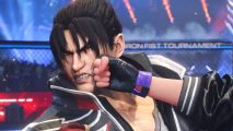 Tekken 8 tier list: A character with jet black hair receives a punch to the face from a gloved hand and winces