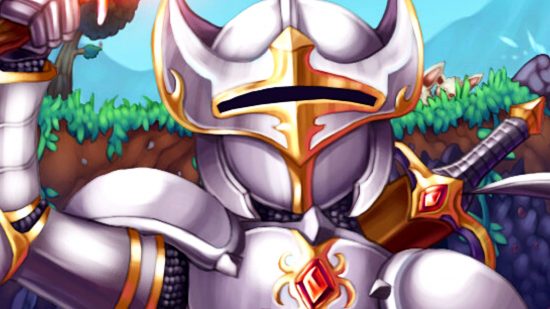 Terraria statement on Unity runtime fee - A figure in silver and gold armor.