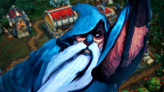 Against the Storm update adds nearly 100 changes - A bearded figure in a blue wizard-like robe.