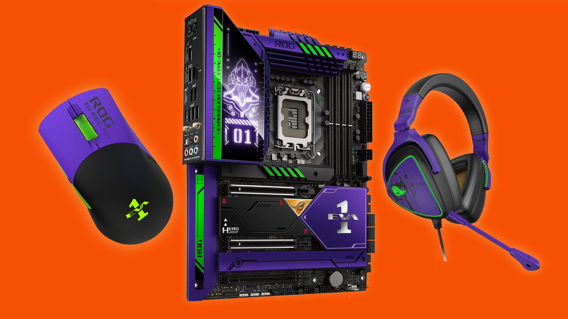 Grab the ASUS ROG Evangelion collection for cheap via Amazon Prime Day